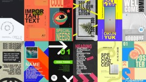 Videohive Bold Minimalism Stories Package Elements template preview