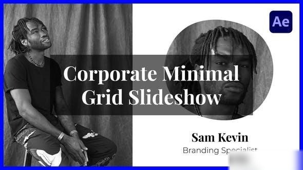 Videohive Corporate Minimal Grid Slideshow Openers template preview