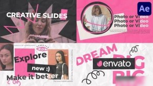 Videohive Paper Creative Slideshow for After Effects Openers template preview