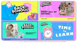 Videohive Back to School Bright Promo Openers template preview