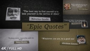 Epic Quotes Video Displays template preview