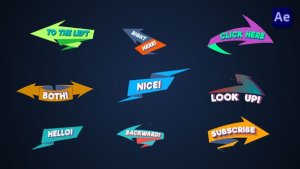 Videohive Arrows Lower Thirds - Origami [After Effects] Elements template preview