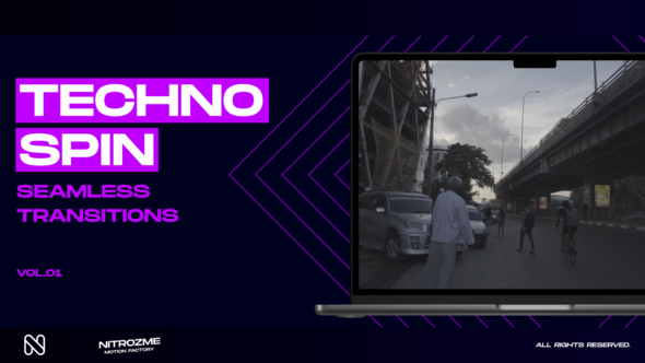 Videohive Techno Spin Transitions Vol. 01 Elements template preview