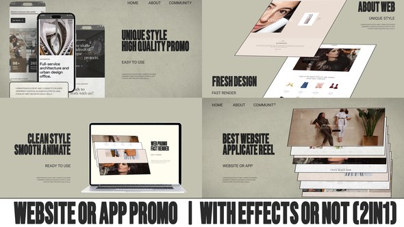 Videohive App And Website Promo 2in1 Product Promo template preview
