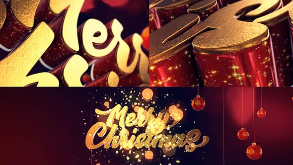 Videohive Christmas Logo Intro 2 Logo Stings template preview