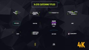 14 Kinetic Titles Video Displays template preview