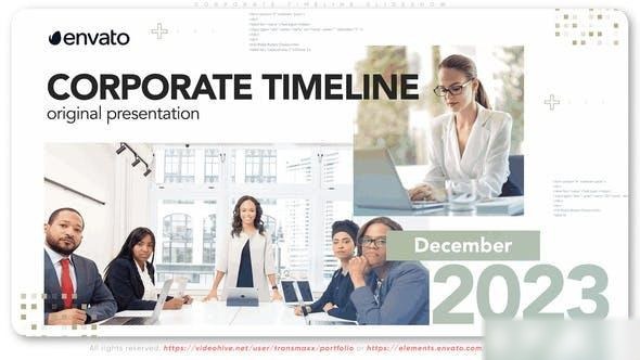 Videohive Corporate Timeline Slideshow 46532248 Openers template preview