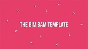 The Bim Bam Template Video Displays template preview