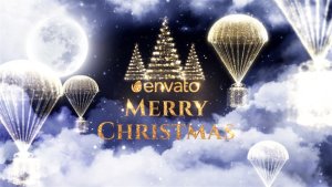 Christmas Magical Night Video Displays template preview