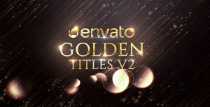Golden Titles Video Displays template preview