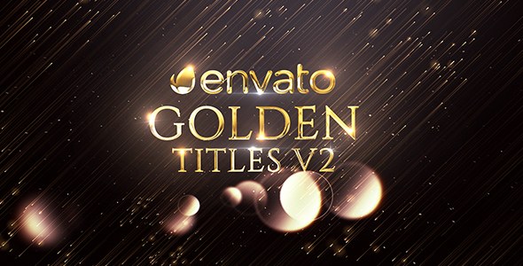 Golden Titles Video Displays template preview
