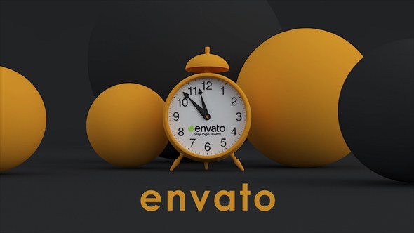 Videohive Clock Logo Reveal Logo Stings template preview