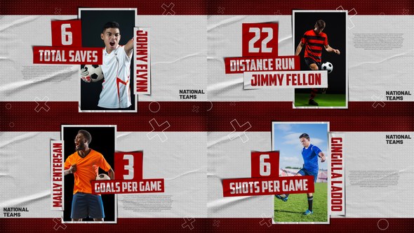 Sport Player Score Card Premiere Pro template preview