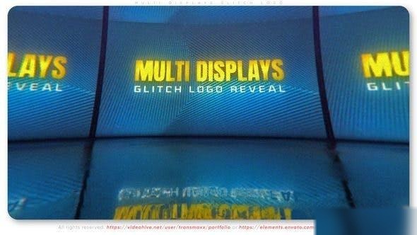 Videohive Multi Displays Glitch Logo Logo Stings template preview
