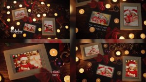 Videohive Christmas Night Photo Frame Video Displays template preview