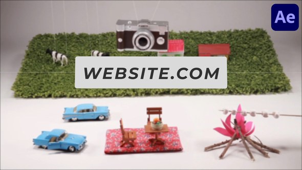 Videohive 3D Village Vibe Scene for After Effects Openers template preview