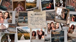 Videohive Polaroid Scrapbook Video Collage Template Video Displays template preview