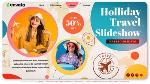 Videohive Holidays Travel Slideshow Openers template preview
