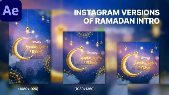 Videohive Ramadan Intro | Instagram Versions Ramadan template preview