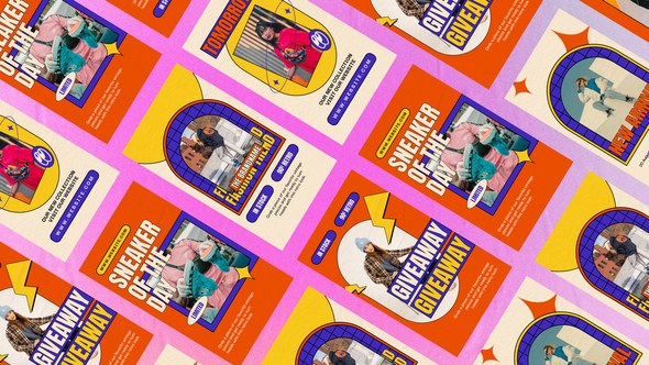 Videohive Decent Streetwear Retro Instagram Reel Product Promo template preview