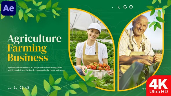 Videohive Agriculture Farming Business Slideshow Video Displays template preview