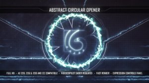 Videohive Abstract Circular Opener Logo Stings template preview