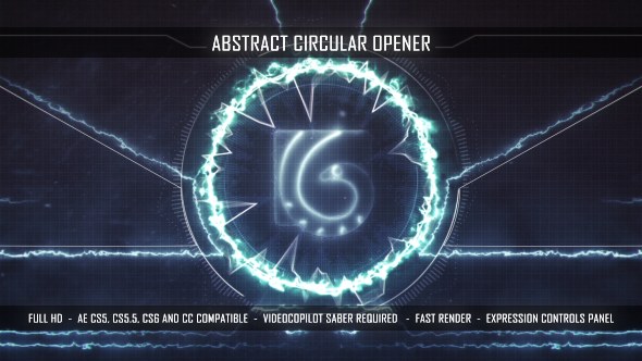 Videohive Abstract Circular Opener Logo Stings template preview