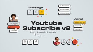 Videohive Youtube Subscribe v2 Elements template preview