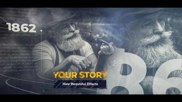 Videohive History Slideshow And Timeline Video Displays template preview