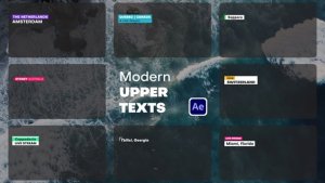 Videohive Modern Upper Thirds Titles template preview