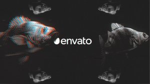 Videohive Fish Glitch Logo Reveal Logo Stings template preview