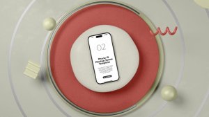 Videohive Phone 15 Screen Mockup Scene Product Promo template preview