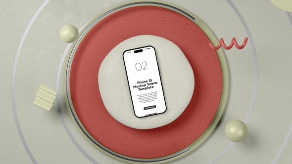 Videohive Phone 15 Screen Mockup Scene Product Promo template preview
