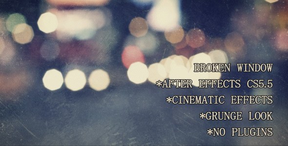 Videohive Broken Window Openers template preview