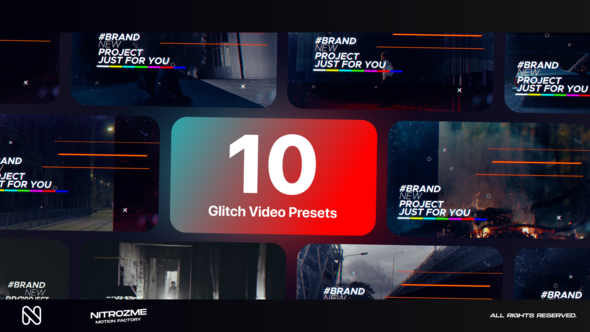 Videohive Glitch Typography Vol. 01 Titles template preview