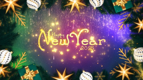 Videohive Merry Christmas // Happy New Year Wishes 2025 Titles template preview