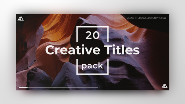 Simple Minimal Titles Video Displays template preview