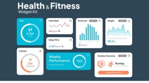 Videohive Health & Fitness UI Kit Broadcast-packages template preview