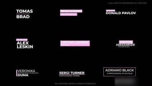 Videohive Simple Lower Thirds | AE 52194923 Titles template preview