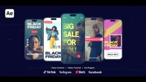 Videohive Black Friday - Instagram Stories & Reels Openers template preview
