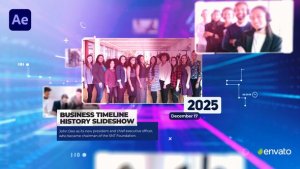 Videohive Corporate Timeline History Slideshow Video Displays template preview