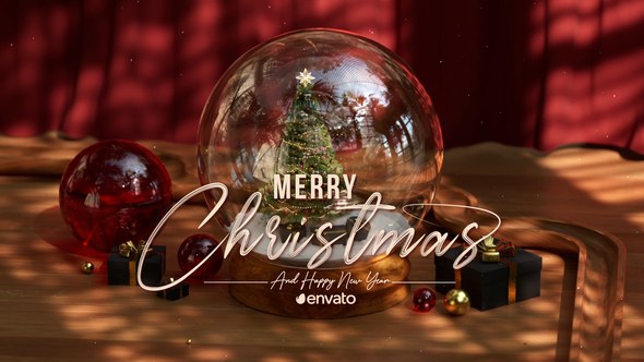 Videohive Snow Globe Christmas Broadcast-packages template preview