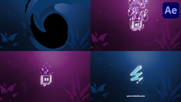Videohive Sea вЂ‹вЂ‹Depth Logo | After Effects Logo Stings template preview