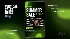 Vertical Sales Reels Product Promo template preview
