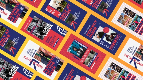 Videohive Horribla Flat Media Instagram Reel Product Promo template preview