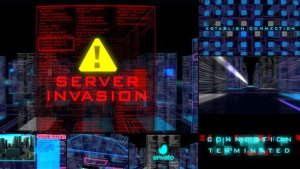 Videohive Server Invasion Template Video Displays template preview