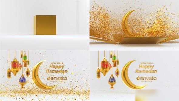 Videohive Ramadan logo intro and Reveal Logo Stings template preview