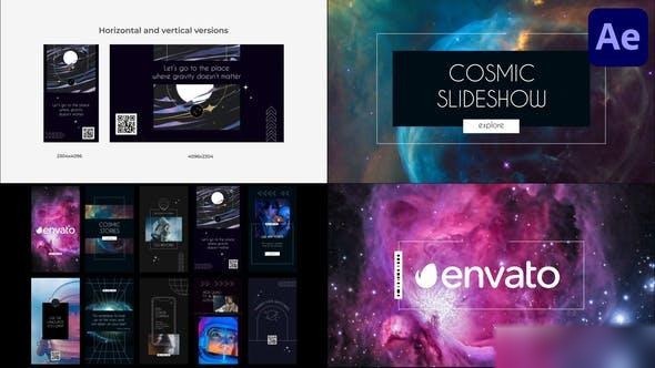 Videohive Cosmic Slideshow for After Effects Openers template preview