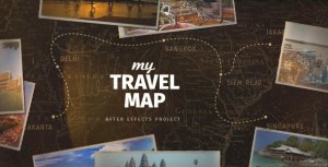 My Travel Map Video Displays template preview