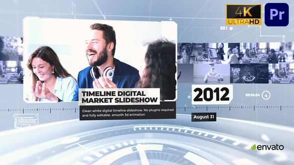 Timeline Digital Market Slideshow 4k Premiere Pro Premiere Pro template preview